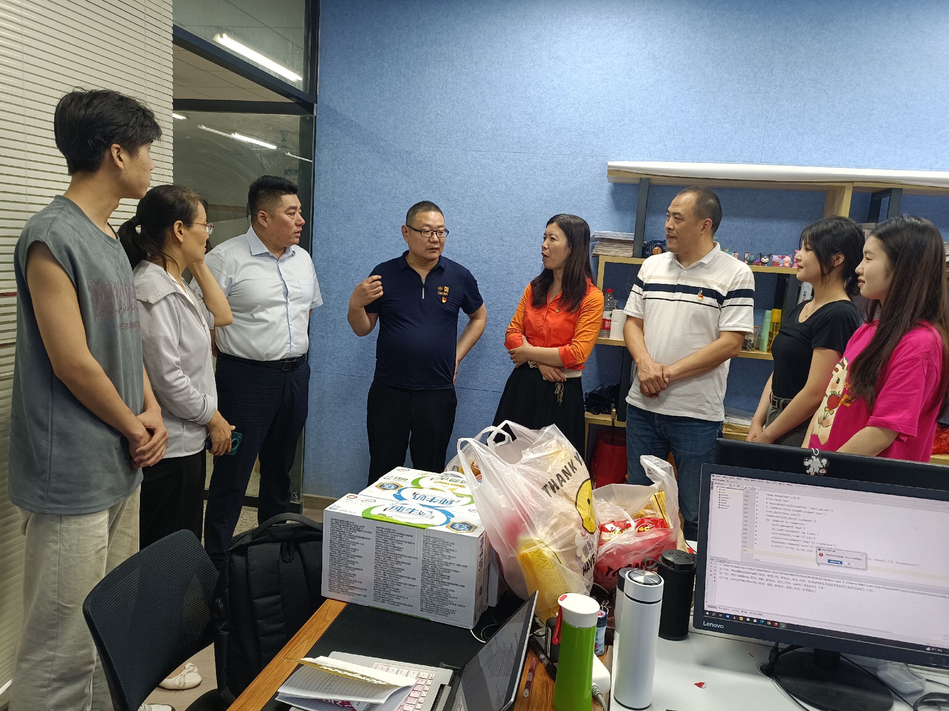 工商管理学院关工委关心慰问技能大赛国赛备赛学生