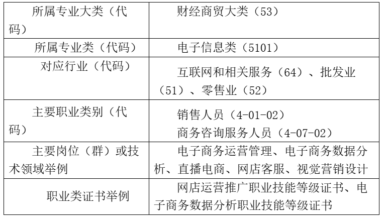 电子商务专业介绍