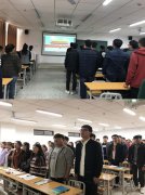 工商管理学院团支部开展“周一早八点”升国旗活动